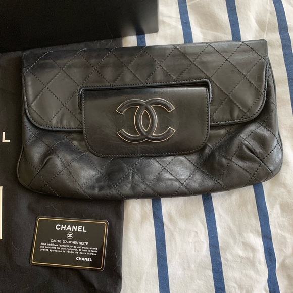 Chanel black clutch - Picture 3 of 8